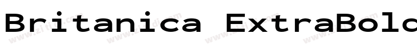 Britanica ExtraBold字体转换